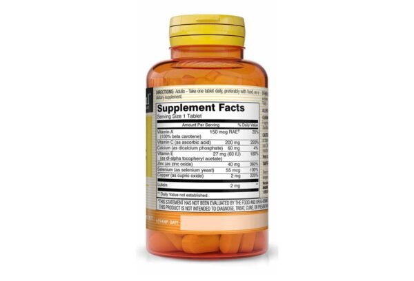 VISION VITAMINS PLUS LUTEIN TABLETS (2)